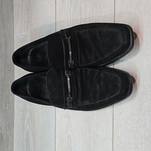 Boss Hugo Boss Mens 50191459 Suede Oxford office Loafer shoes sz 12 - Picture 4 of 14